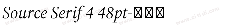 Source Serif 4 48pt字体转换